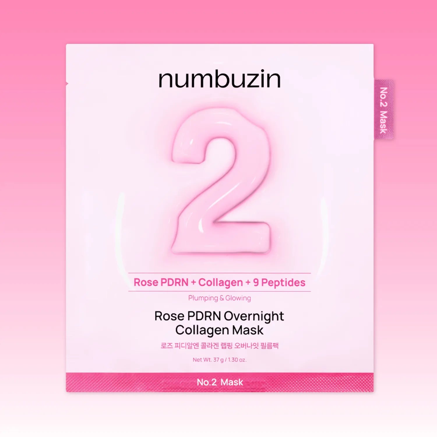 Numbuzin Rose PDRN Collagen Plumping Sheet Mask