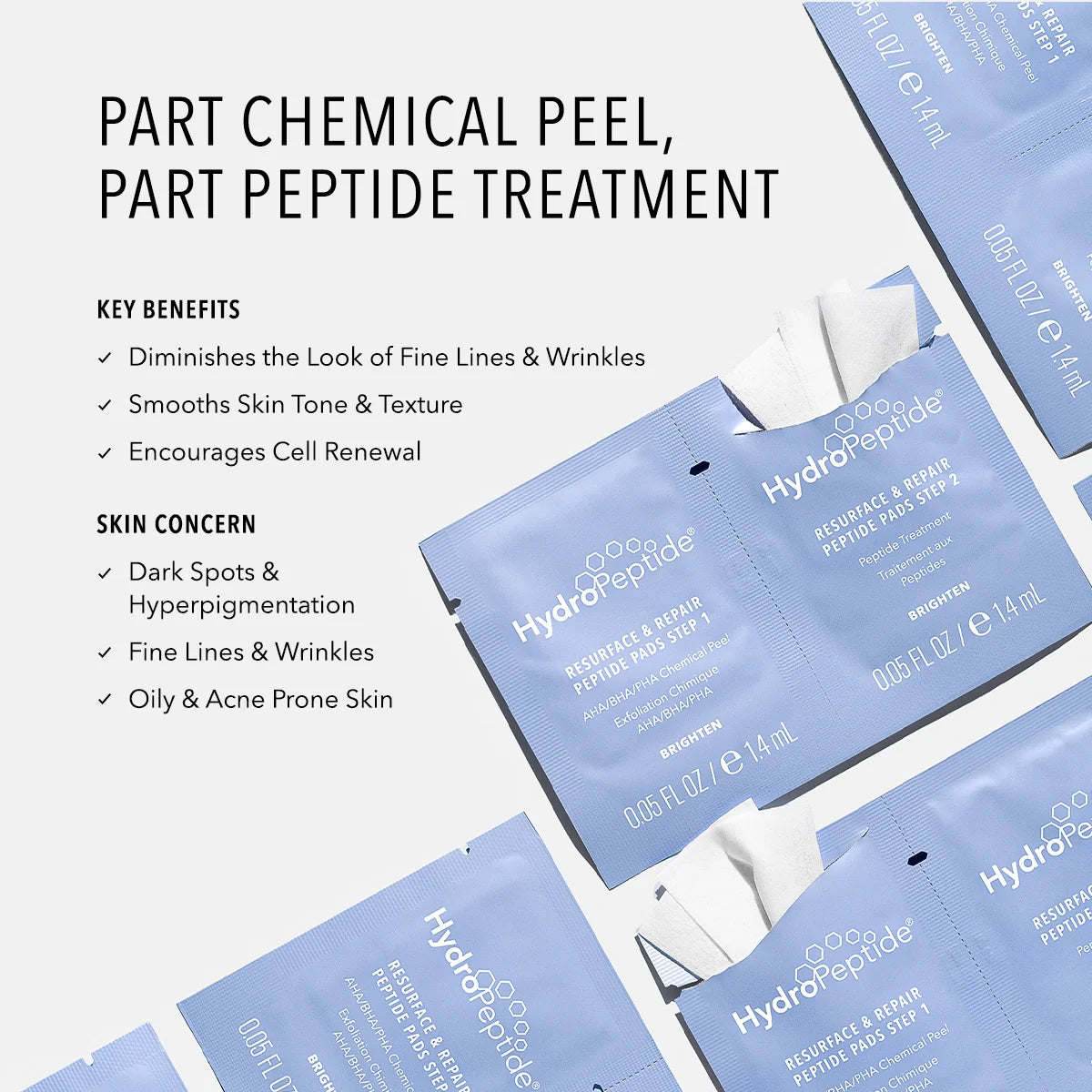 HydroPeptide Resurface and Repair Peptide Pads
