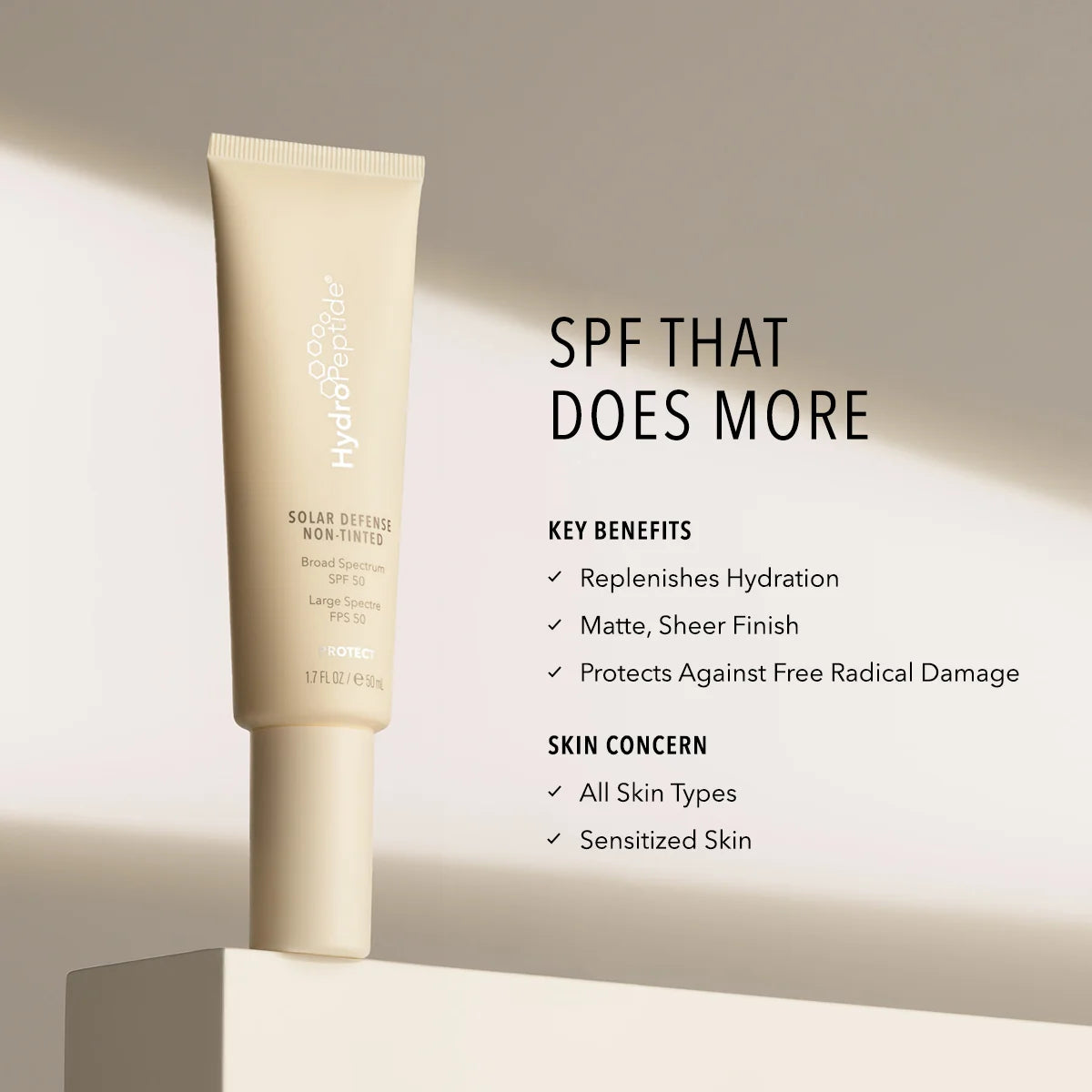 HydroPeptide Solar Defense Non-Tinted SPF50 50ml