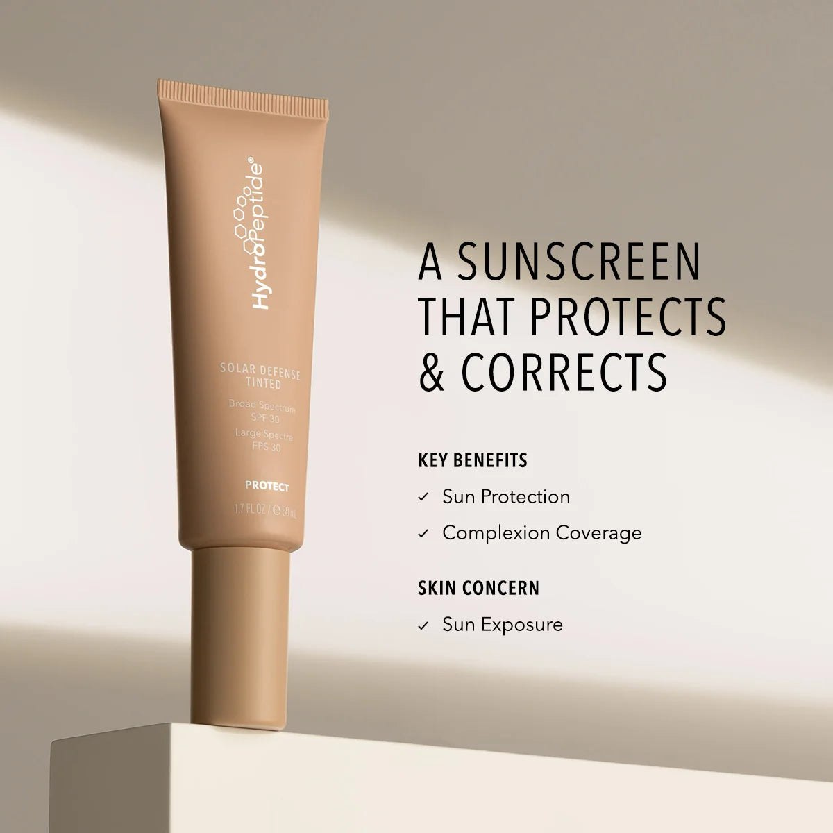 Image of HydroPeptide Solar Defense Tinted SPF30 50ml
